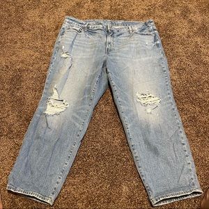 Old Navy OG Straight high rise jeans size 20 distressed